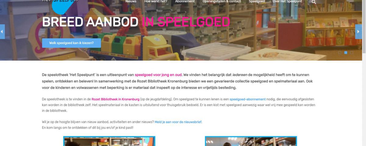 nieuwe website speelpunt